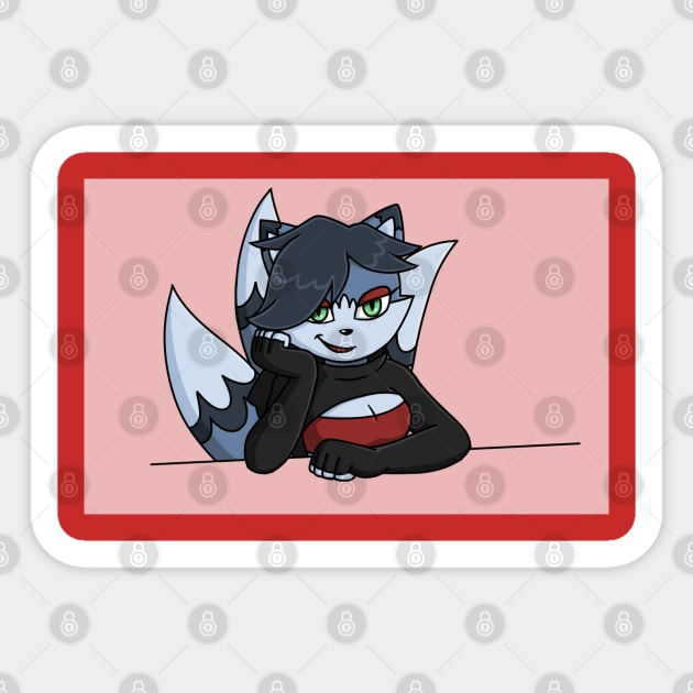 Azura the Fox Sticker by Firestorm Fox